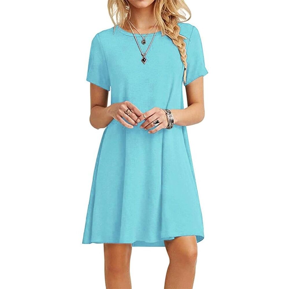 Molerani Swing T-Shirt Dress Short Slve Rayon Blend Pull-on Casual NWT Womens XS